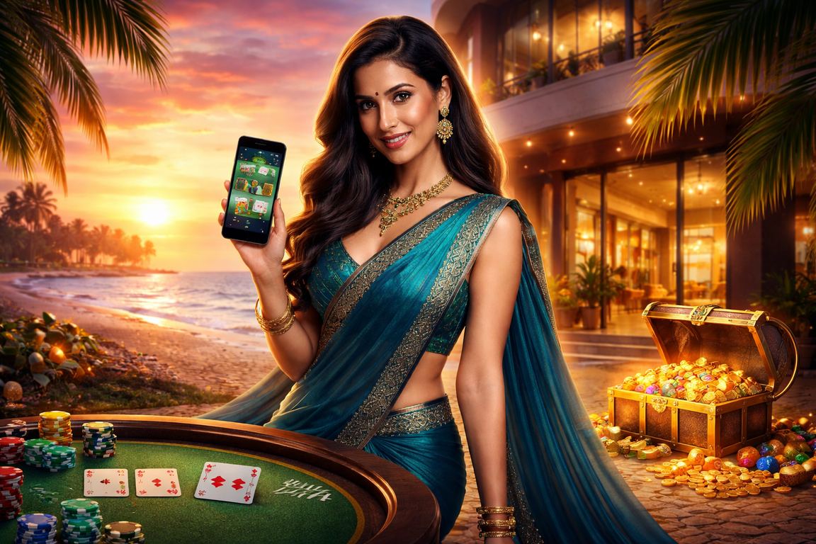 Indian players engaging in a Teen Patti game